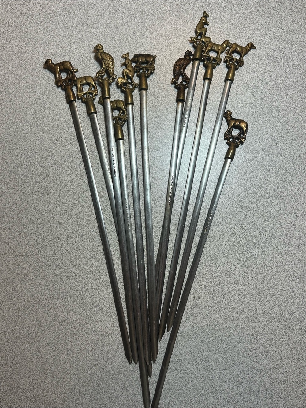 Vintage 60’s Turkish Kebab Skewers 11 total